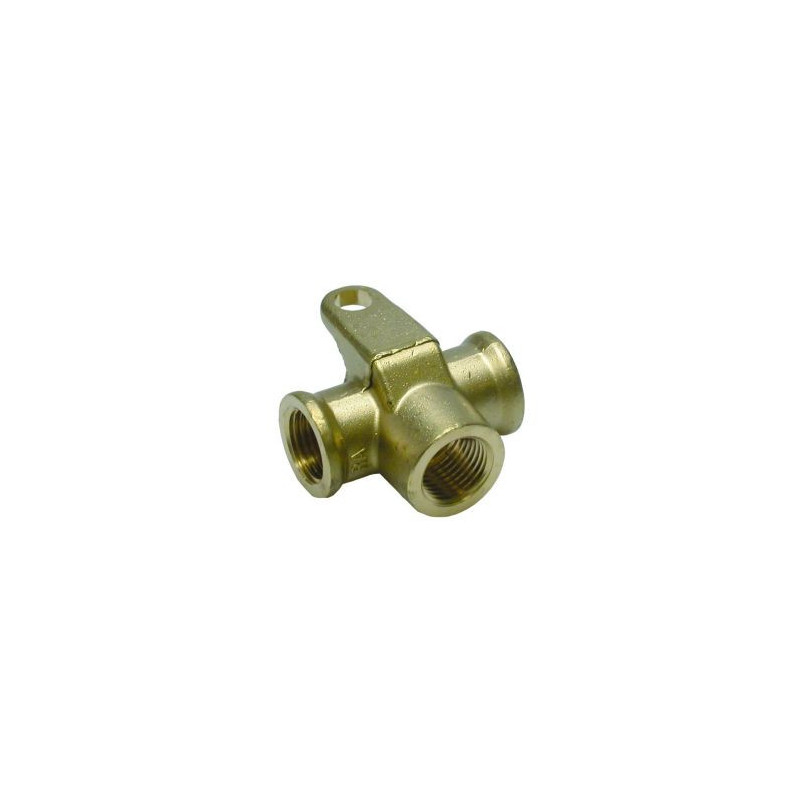 Raccord Té égal taraudé M16x1,5 avec fixation verticale Eurogeste_ref 251FR444