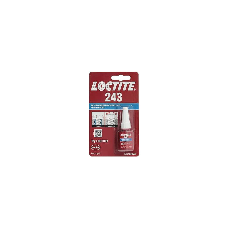 Loctite 243 frein filet résistance moyenne 5 ml_ref 1370535