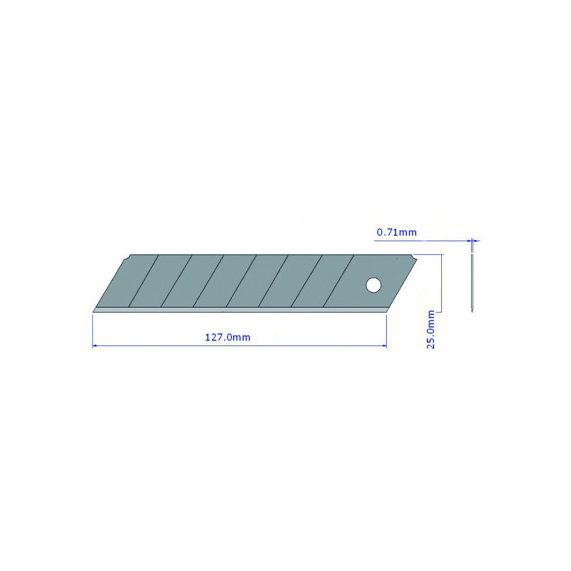 ETUI DE 10 LAMES SÉCABLES 25 MM