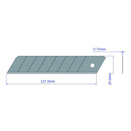 ETUI DE 10 LAMES SÉCABLES 25 MM