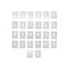 ALPHABET À POCHER - ÉCRITURE CAPITALE - HAUTEUR 25 MM