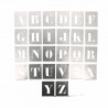 ALPHABET À POCHER - ÉCRITURE CAPITALE - HAUTEUR 60 MM