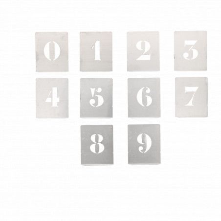 CHIFFRE À POCHER - ÉCRITURE CAPITALE - HAUTEUR 40MM