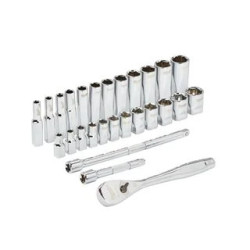 Set de douilles et clés à cliquet Milwaukee 28 pièces_ref 4932464943 (2)