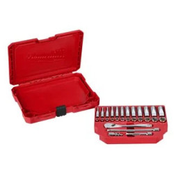 Set de douilles et clés à cliquet Milwaukee 28 pièces_ref 4932464943 (3)