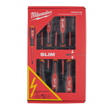 Coffret de 7 tournevis Tri-Lobe Milwaukee_ref 4932478738