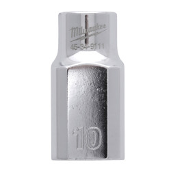 Douille à cliquet Milwaukee 1/2 Courte 10mm_ref 4932480008