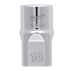 Douille à cliquet Milwaukee 1/2 Courte 14mm_ref 4932480012