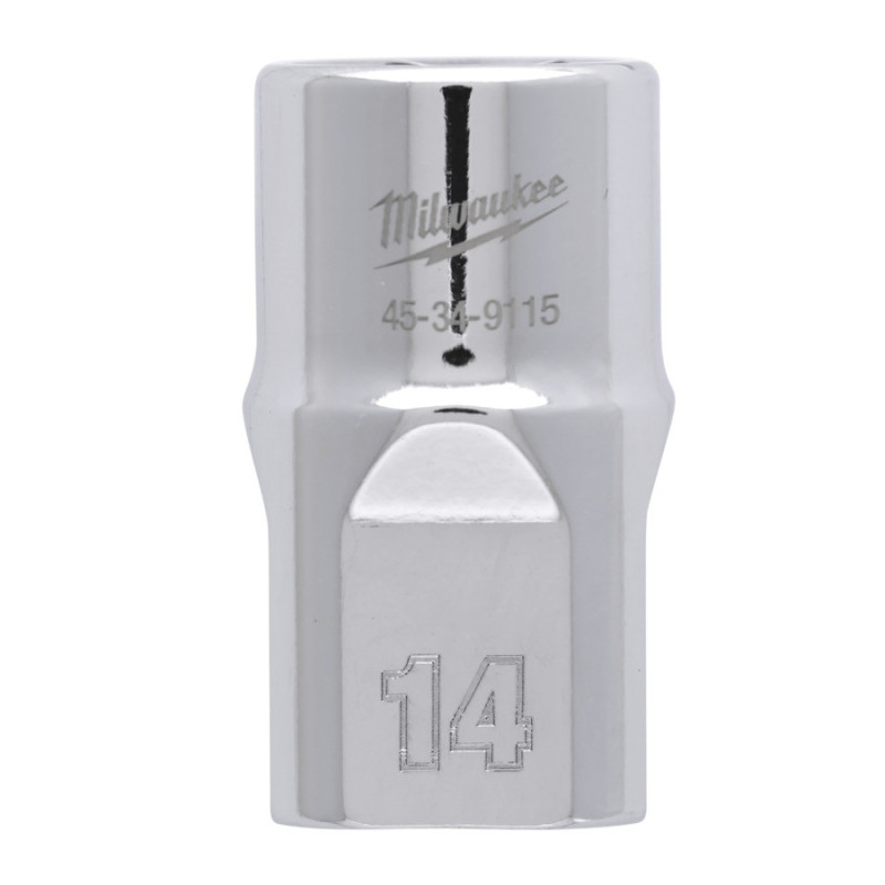 Douille à cliquet Milwaukee 1/2 Courte 14mm_ref 4932480012