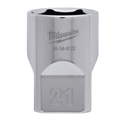 Douille à cliquet Milwaukee 1/2 Courte 21mm_ref 4932480019