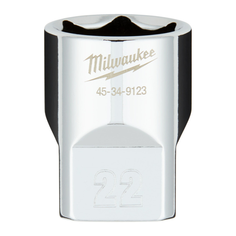 Douille à cliquet Milwaukee 1/2 Courte 22mm_ref 4932480020