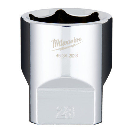 Douille à cliquet Milwaukee 1/2 Courte 28mm_ref 4932480026