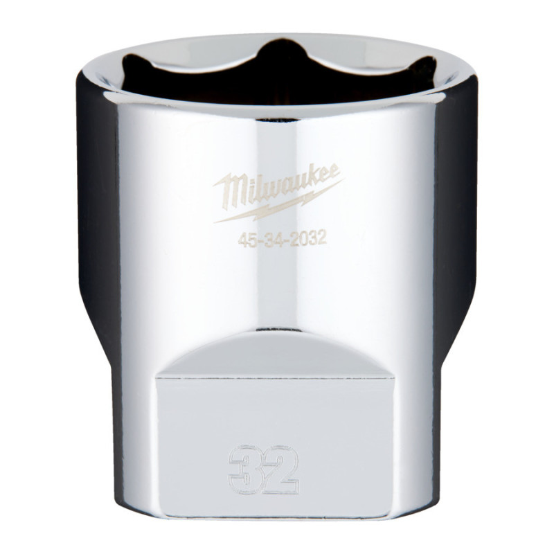 Douille à cliquet Milwaukee 1/2 Courte 32mm_ref 4932480028