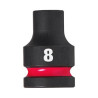 Douille Shockwave Milwaukee 1/2 Hexagonale Courte 8mm-ref 4932480302