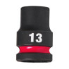 Douille Shockwave Milwaukee 1/2 Hexagonale Courte 13mm-ref 4932480307
