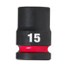 Douille Shockwave Milwaukee 1/2 Hexagonale Courte 15mm-ref 4932480309