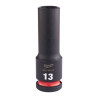 Douille Shockwave Milwaukee 1/2 hexagonale longue 13mm-ref 4932480331