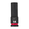 Douille Shockwave Milwaukee 1/2 hexagonale longue 14mm-ref 4932480332