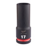 Douille Shockwave Milwaukee 1/2 hexagonale longue 17mm-ref 4932480335