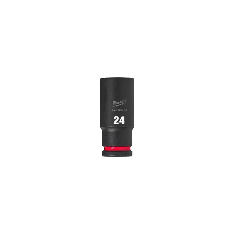 Douille Shockwave Milwaukee 1/2 hexagonale longue 24mm-ref 4932480342