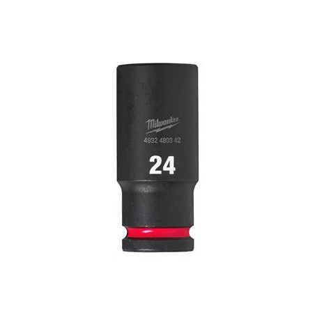 Douille Shockwave Milwaukee 1/2 hexagonale longue 24mm-ref 4932480342