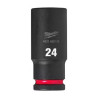Douille Shockwave Milwaukee 1/2 hexagonale longue 24mm-ref 4932480342