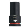 Douille Shockwave Milwaukee 3/4" hexagonale longue 22mm_ref 4932480381