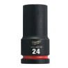 Douille Shockwave Milwaukee 3/4" hexagonale longue 24mm_ref 4932480383