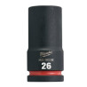 Douille Shockwave Milwaukee 3/4" hexagonale longue 26mm_ref 4932480385