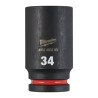 Douille Shockwave Milwaukee 3/4" hexagonale longue 34mm_ref 4932480393