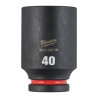 Douille Shockwave Milwaukee 3/4" hexagonale longue 40mm_ref 4932480399