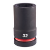 Douille Shockwave Milwaukee 1" hexagonale longue 32mm-ref 4932480426