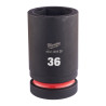 Douille Shockwave Milwaukee 1" hexagonale longue 36mm-ref 4932480429