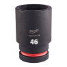 Douille Shockwave Milwaukee 1" hexagonale longue 46mm-ref 4932480434