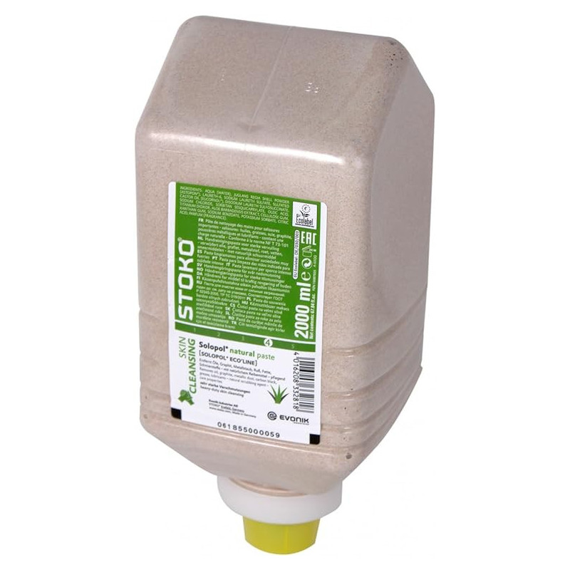 SAVON MAIN RECHARGE BIDON 2L - SOLOPOL NATURAL - ECOLABEL