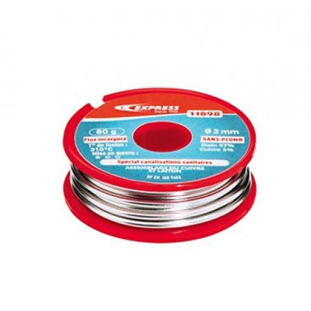 SOUDURE ÉTAIN 97% - Ø FIL 2 MM - 80 G