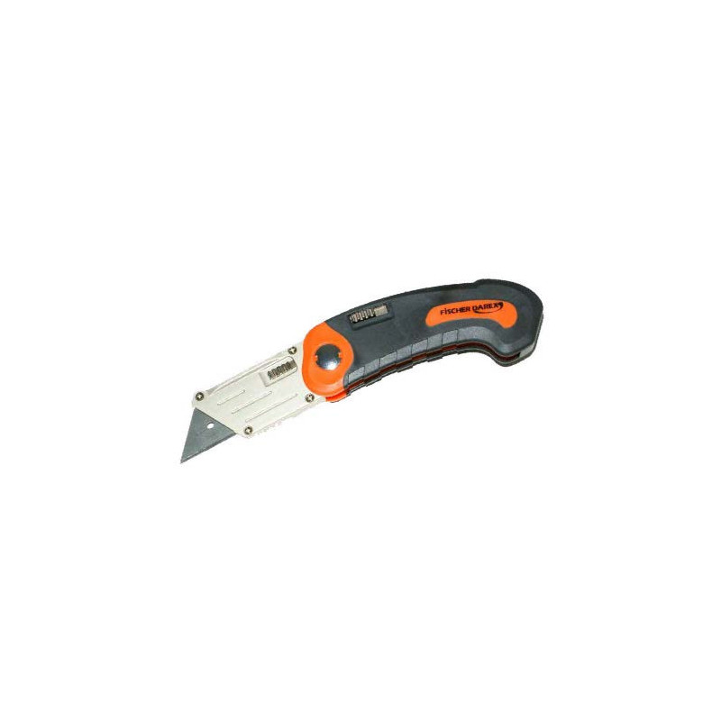 Cutter pliant bi-matière Fischer Darex avec lames_ref D210