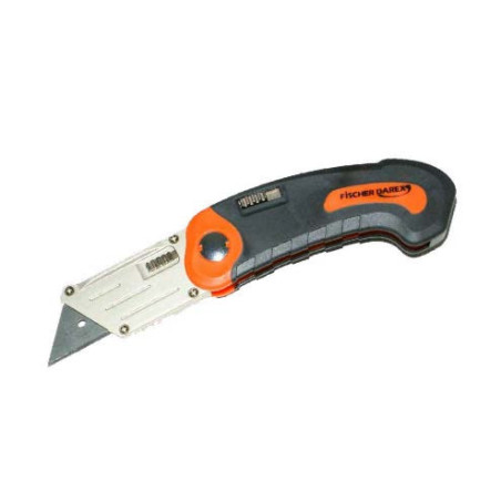 Cutter pliant bi-matière Fischer Darex avec lames_ref D210