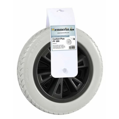 Roue increvable Chevron PF 200 HAEMMERLIN pour brouette_ref 309020010
