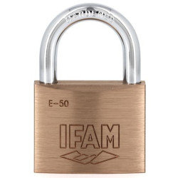 Cadenas IFAM E-50 laiton 50 mm avec 2 clés_ref 35001