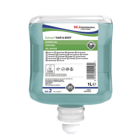 GEL DOUCHE ET SHAMPOING RECHARGE BIDON 1L - ESTESOL HAIR&BODY