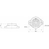 Feu LED latéral AEB orange 12/24V IP68_REF AE-01-192O