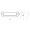 Feu flash LED AEB cristal 10-30V 4 LEDs_ref STARLED4CR-1