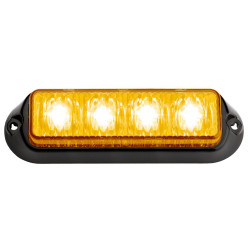 Feu flash LED orange AEB 10-30V avec 4 LEDs_ref STARLED4OR