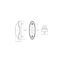 Feu de gabarit LED 3 fonctions AEB 12/24V_ref 211/LED-3-1