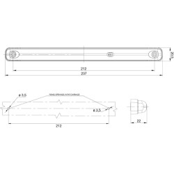 Feu arrière LED AEB rouge et orange 12/24V_ref 34LED/2-1