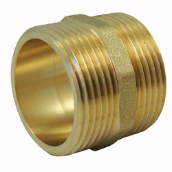 Mamelon laiton 1/4" mâle/mâle Codital_ref 1280