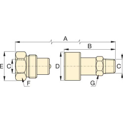 Raccord rapide grand débit Enerpac CH604 ½ mâle_ref CH604-1
