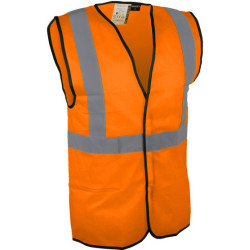 gilet haute visibilité orange SINGER Safety taille M_ref VPLGILO-M