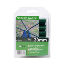 Boîte de 1200 agrafes à grillage vertes Fischer Darex_ref 783374-1